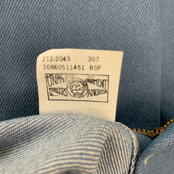 Vintage NWT Men’s Lee Jeans Union Label Size 38x32 New Old Stock - Picture 7 of 13